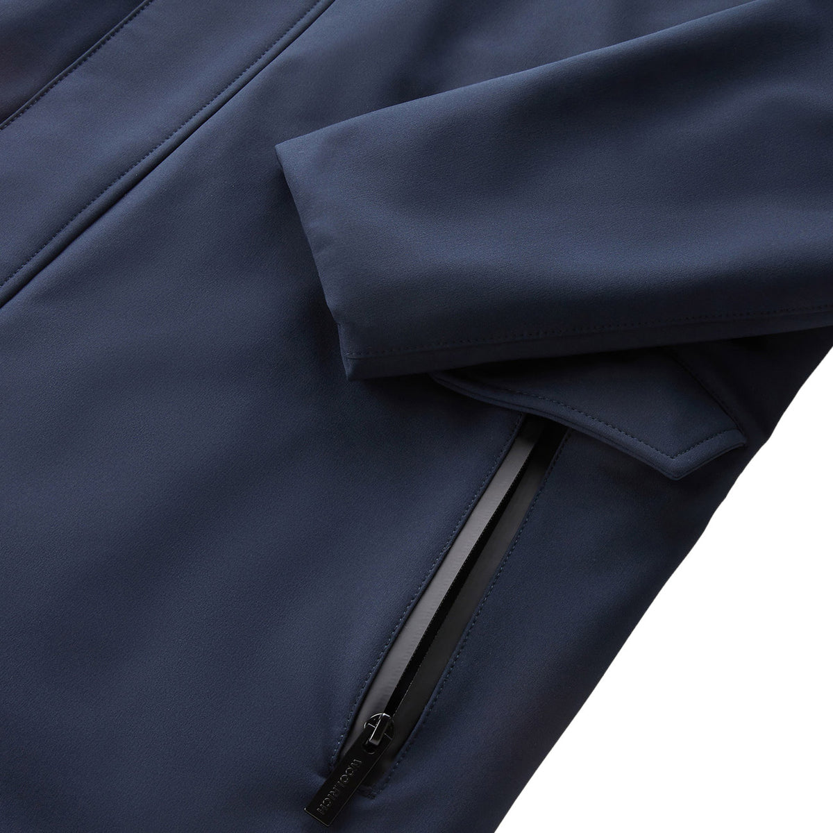 WOOLRICH Cappotto Barrow Mac In Tech Softshell Uomo Melton Blue CFWOOU0792MRUT3496 3989 MELTON BLUE 