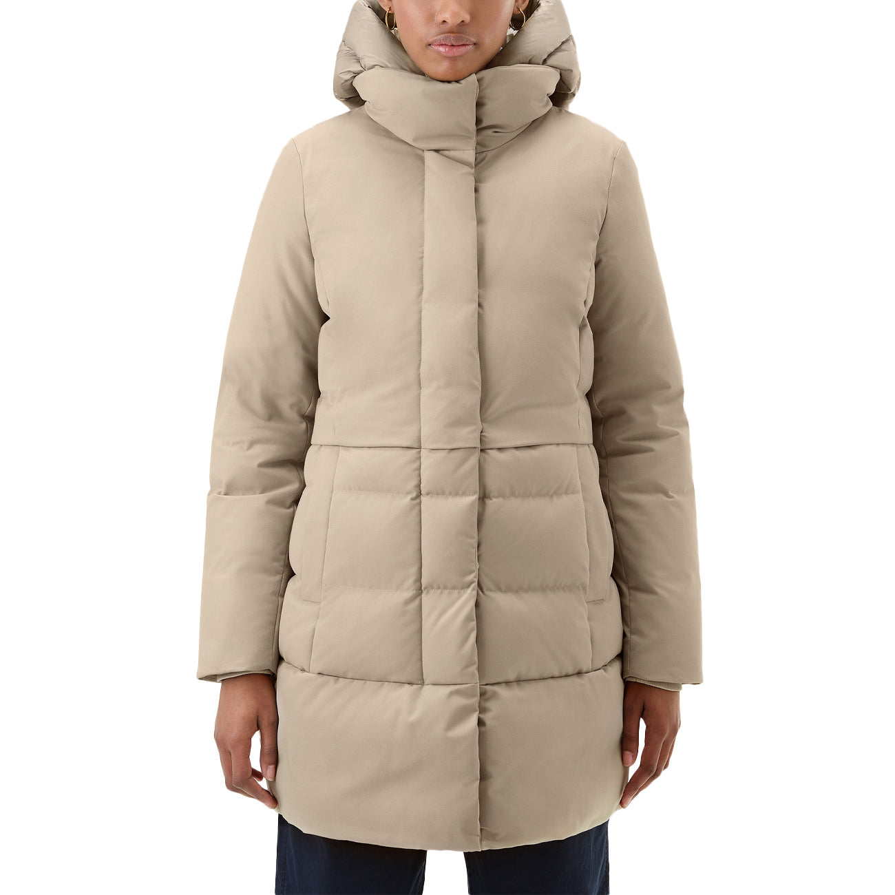 WOOLRICH Parka Luxe Puffy Prescott 2In1 Donna Noisette CFWWOU0915FRUT2346 7234 NOISETTE 