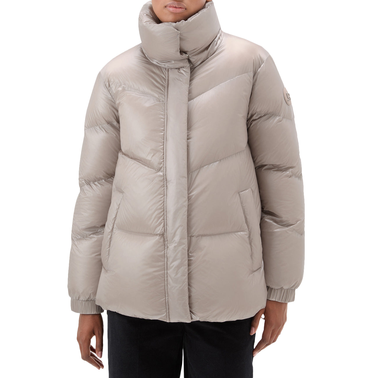 WOOLRICH Piumino Aliquippa Donna Light Taupe CFWWOU0925FRUT3085 7125 LIGHT TAUPE 