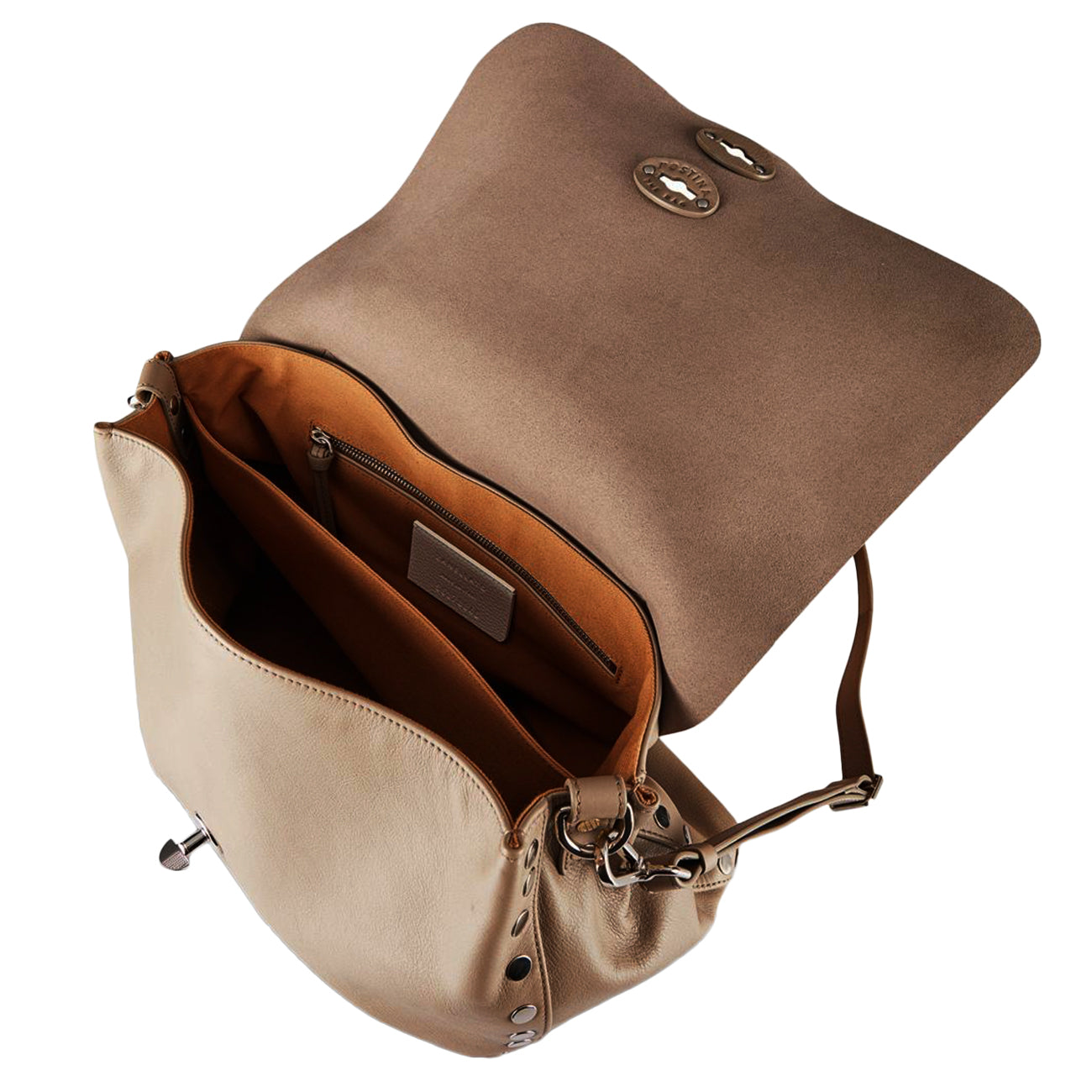 ZANELLATO Borsa Postina M Piuma Knot Donna Beige Acacia 068090 0660000 M Z0220 BEIGE ACACIA 