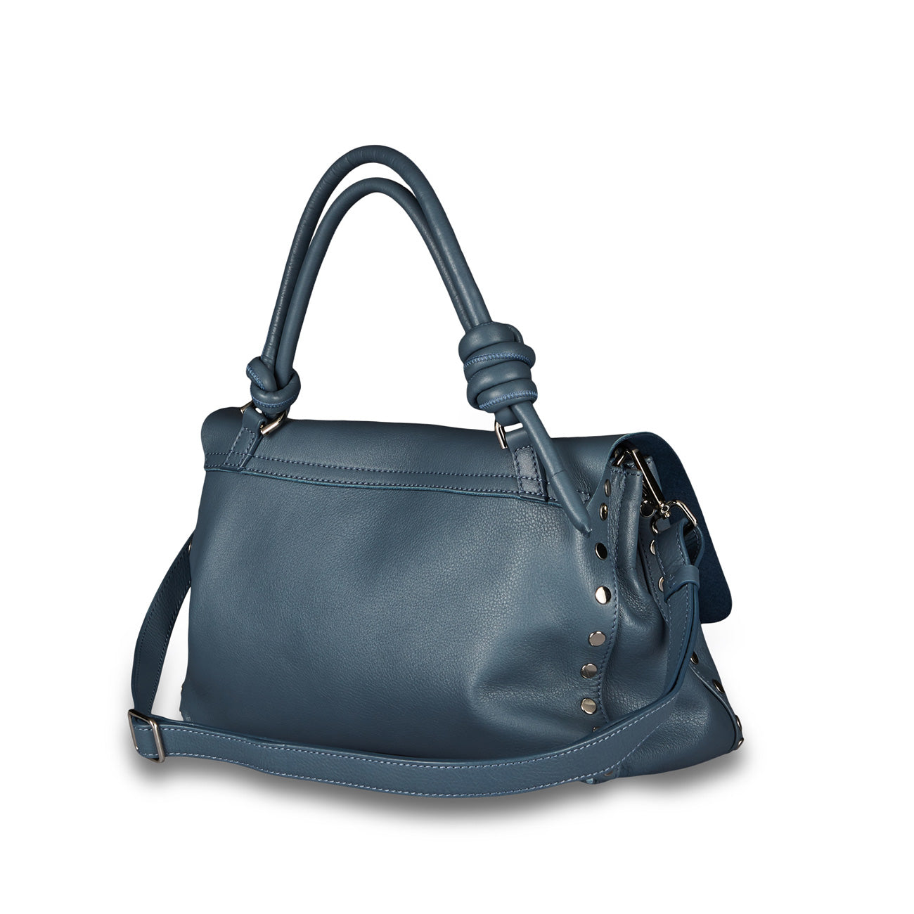ZANELLATO Borsa Postina S Piuma Knot Donna Blue Atmosfera 068090 0660000 S Z0560 BLUE ATMOSFERA 
