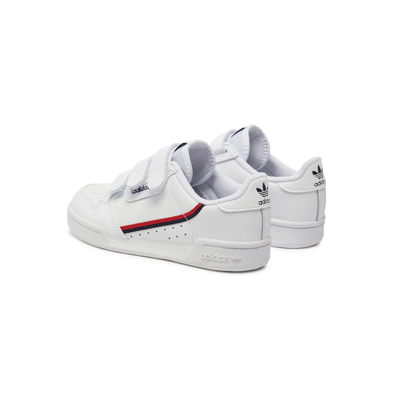 ADIDAS Scarpe Continental 80 Bimbo White Scarlet EH3222 FTWWHT/FTWWHT/SCARLE 