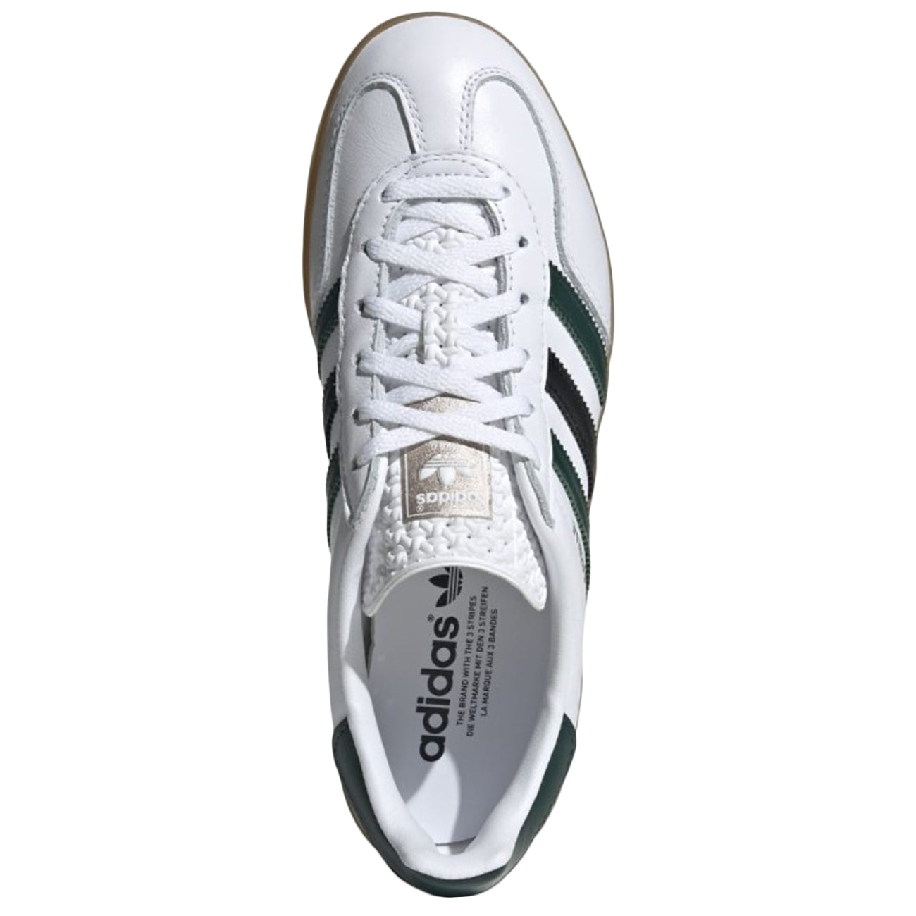 ADIDAS Sneakers Gazelle Indoor Unisex White Green Black IE2957 FTWWHT/CGREEN/CBLACK 