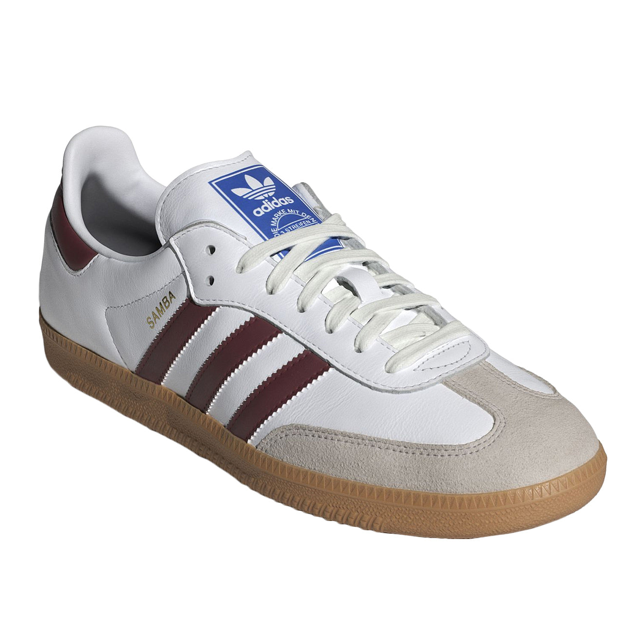 ADIDAS Sneakers Samba Og Unisex White Collegiate Burgundy Gum IF3813 FTWHT/CGRUGU/GUM3 
