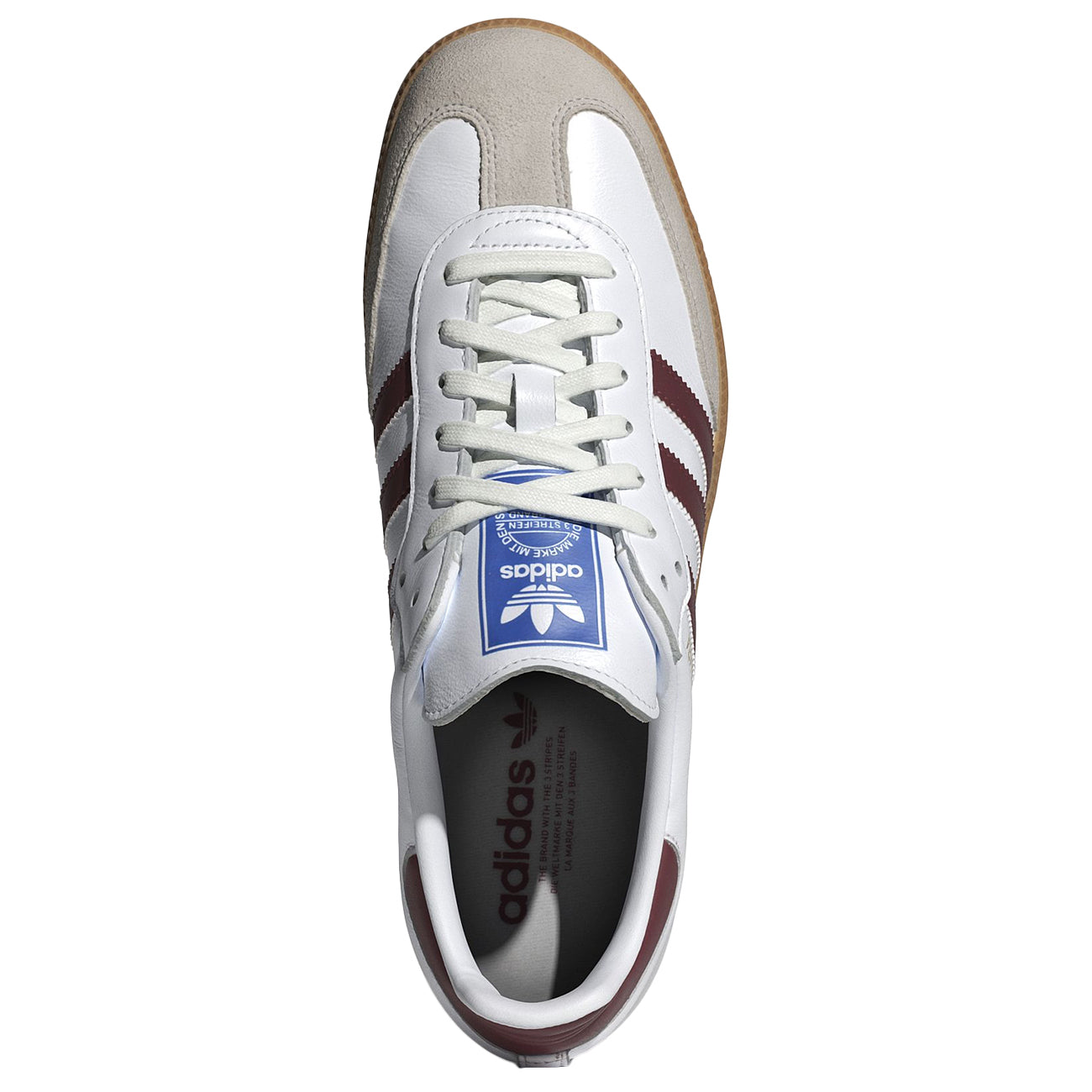 ADIDAS Sneakers Samba Og Unisex White Collegiate Burgundy Gum IF3813 FTWHT/CGRUGU/GUM3 