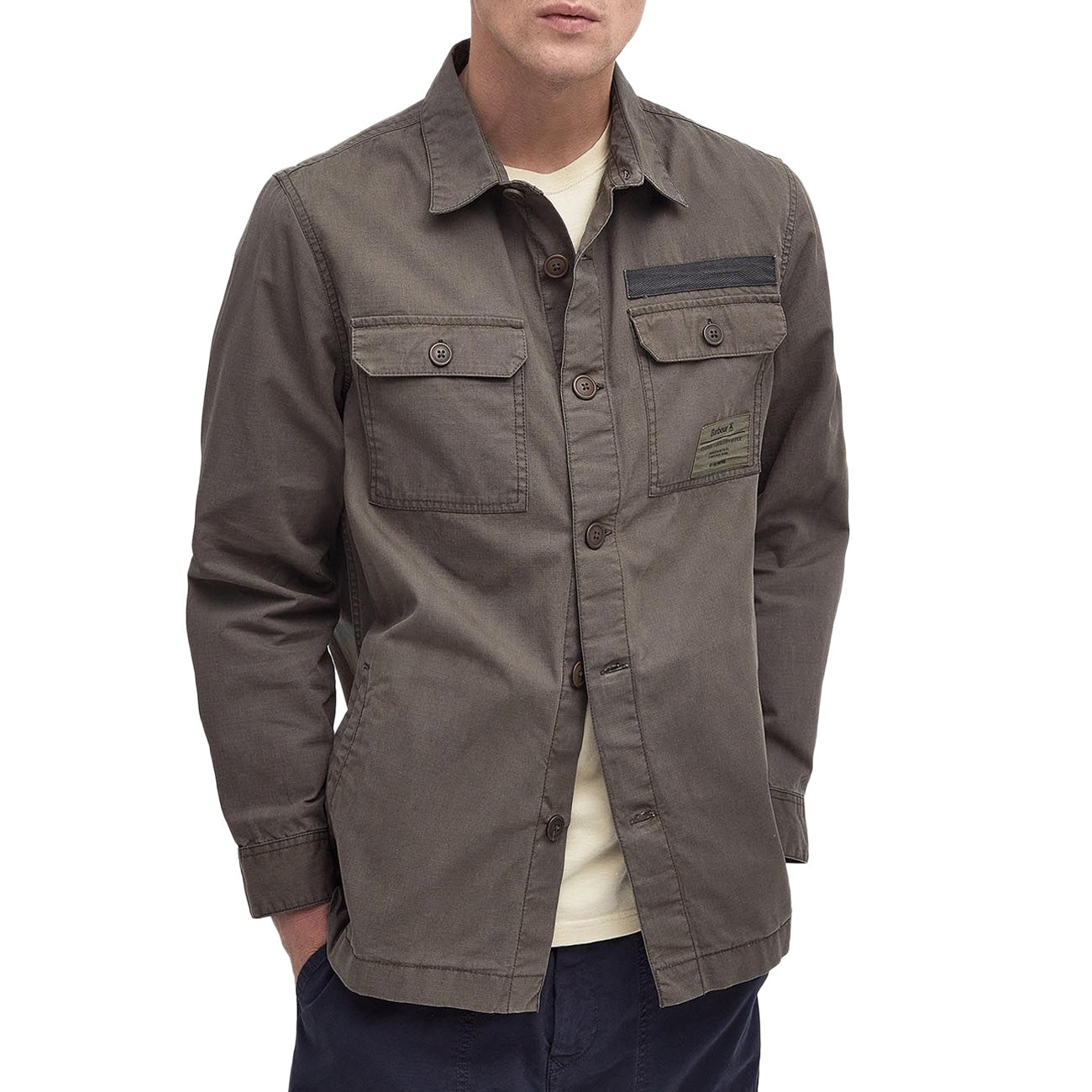 BARBOUR Overshirt Bildam Uomo Tarmac MOS0368 CH55 TARMAC 
