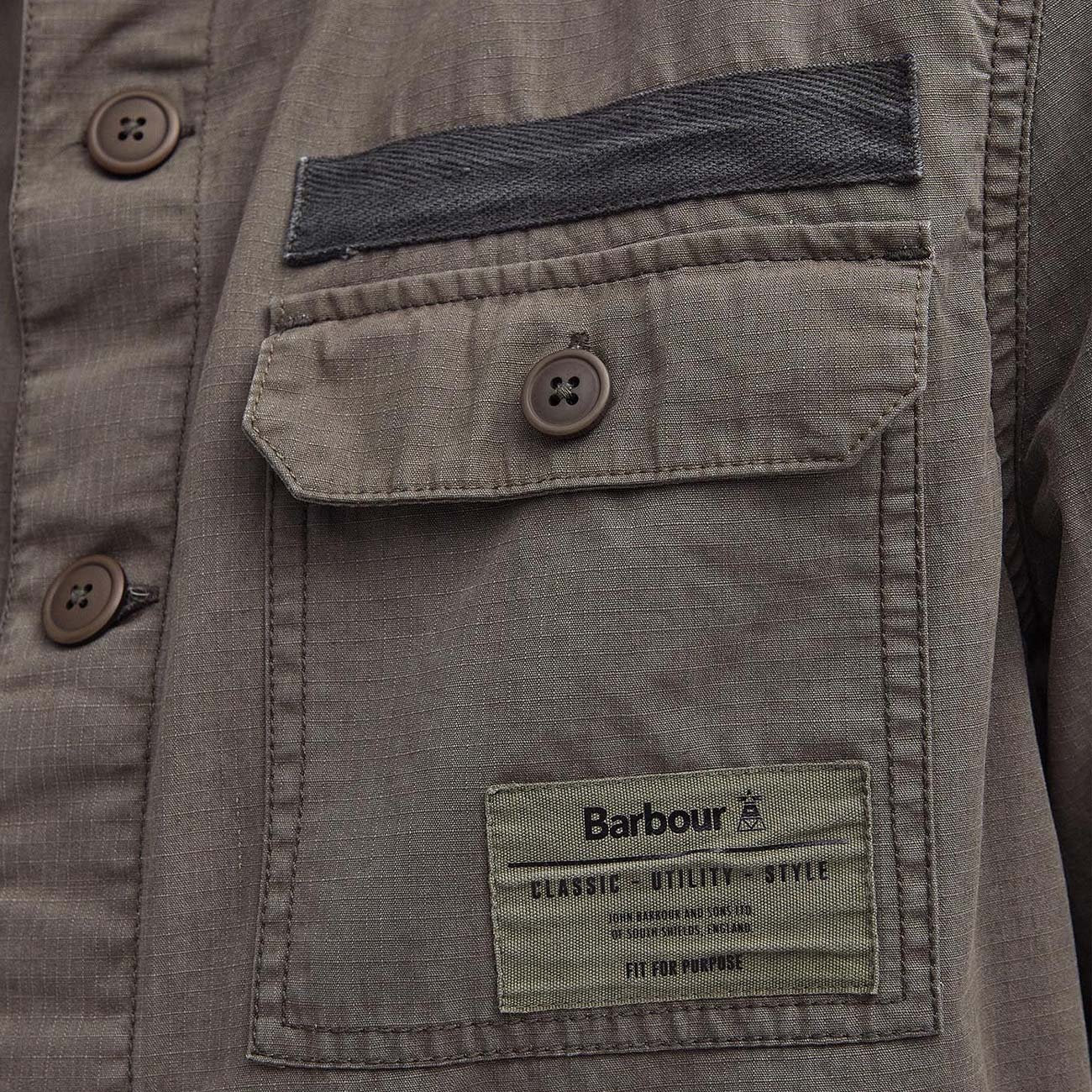 BARBOUR Overshirt Bildam Uomo Tarmac MOS0368 CH55 TARMAC 