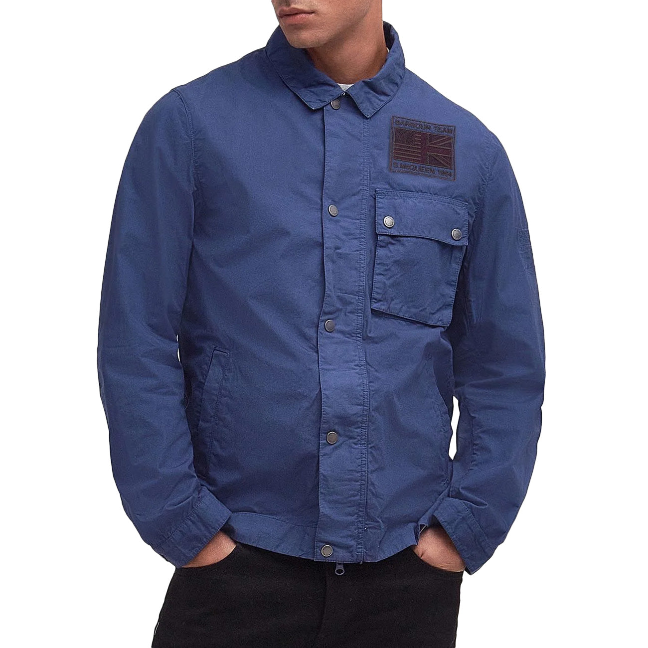 BARBOUR INTERNATIONAL Giubbotto Casual Workers Uomo Washed Cobalt MCA0976 BL52 WASHED COBALT 