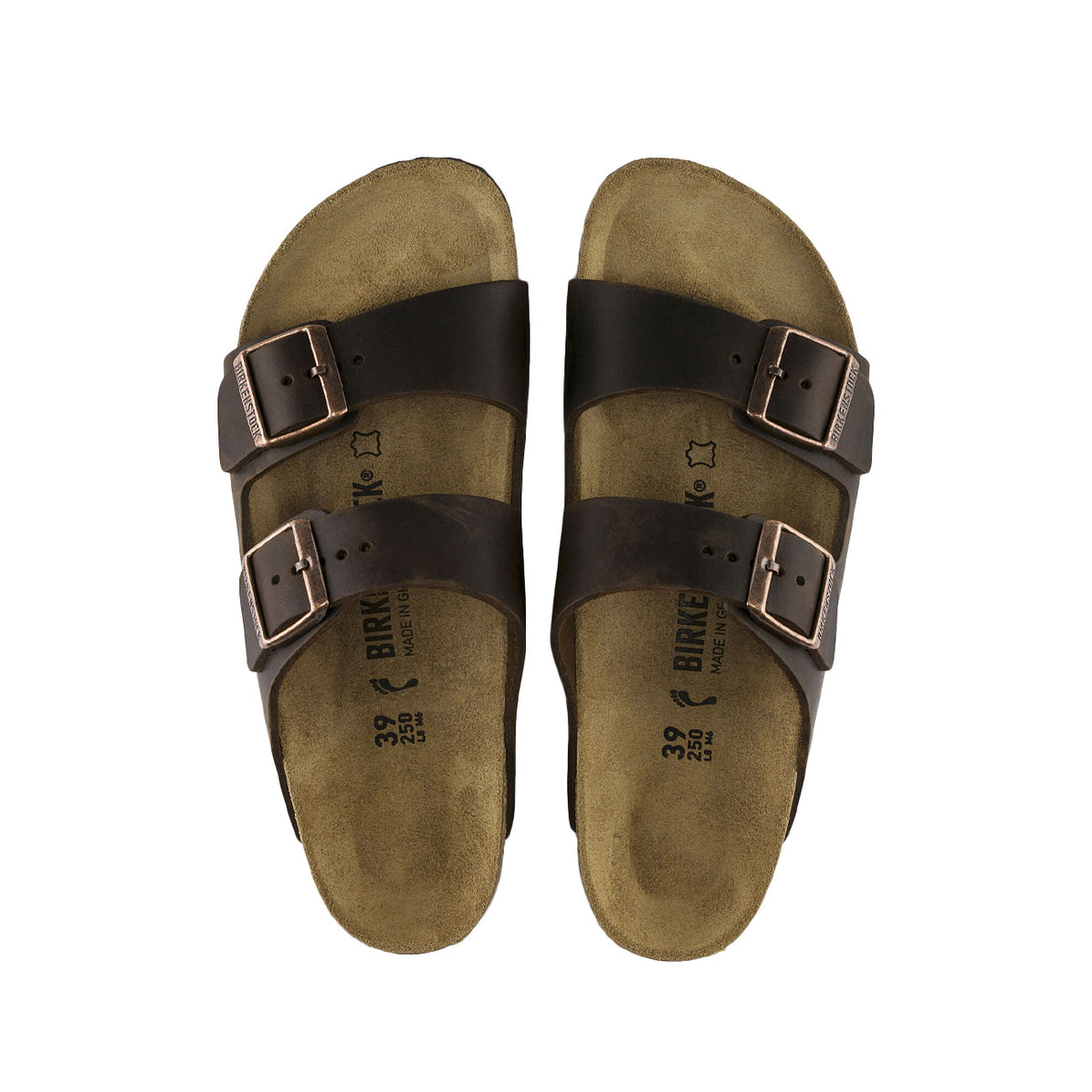 BIRKENSTOCK Sandali Arizona Oiled Leather Unisex Habana 0052533 HABANA 