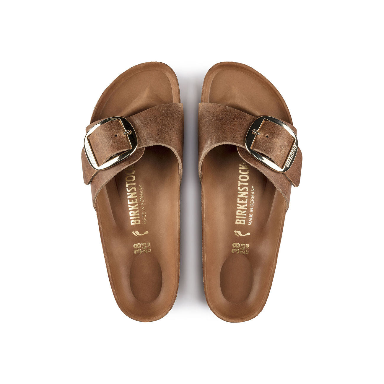 BIRKENSTOCK Sandali Madrid Con Grande Fibbia 1006525 COGNAC 
