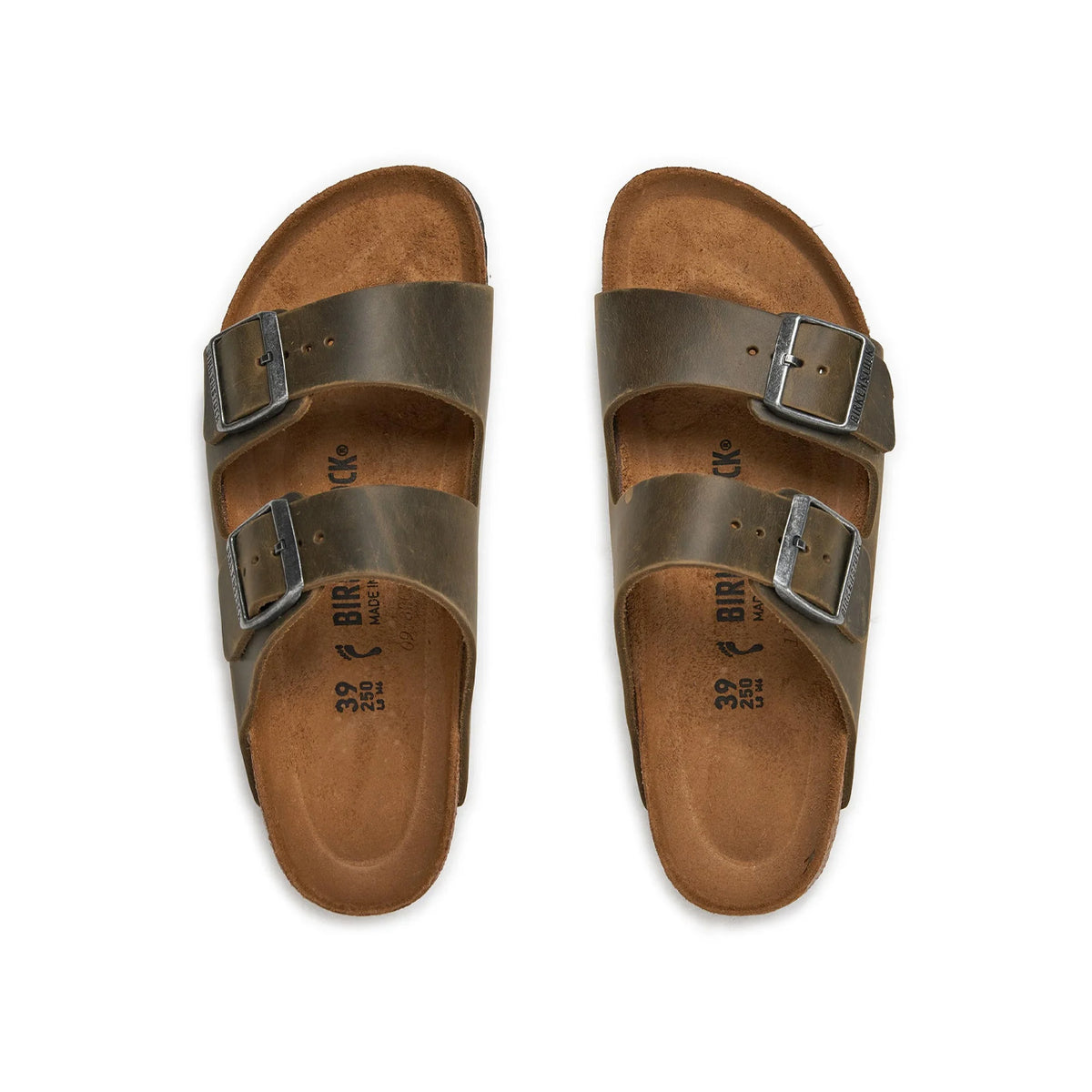 BIRKENSTOCK Sandali Arizona Oiled Leather 1027039 FADED KHAKI 