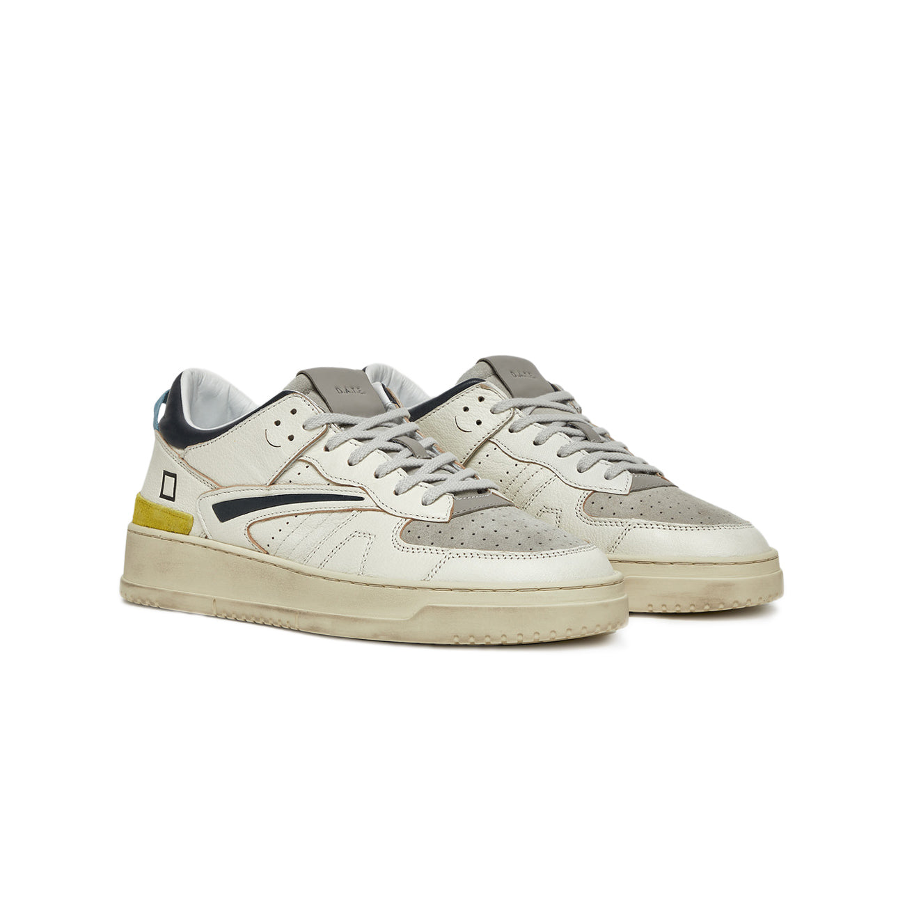D.A.T.E. Sneakers Torneo Colored Uomo White Gray M401-TO-CO-WA WHITE/GRAY 