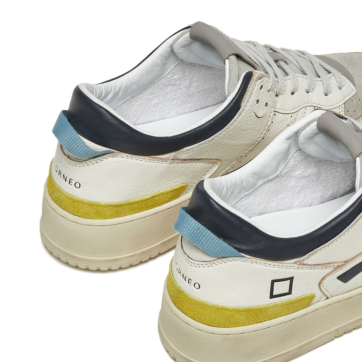 D.A.T.E. Sneakers Torneo Colored Uomo White Gray M401-TO-CO-WA WHITE/GRAY 