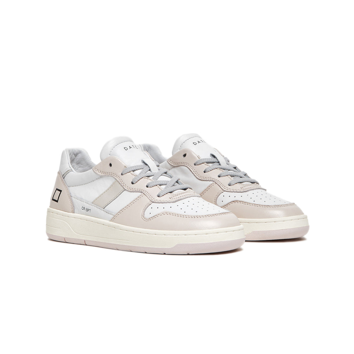 D.A.T.E. Sneakers Court 2.0 Soft Donna White Pink W401-C2-SF-WP WHITE/PINK 