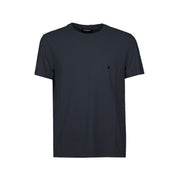 DONDUP T-Shirt Fiammata US198 JF0195U ZL4 894 BLU INCHIOSTRO 