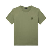 DONDUP T-Shirt Ricamata US198 JF0309U HN8 632 MILITARE 