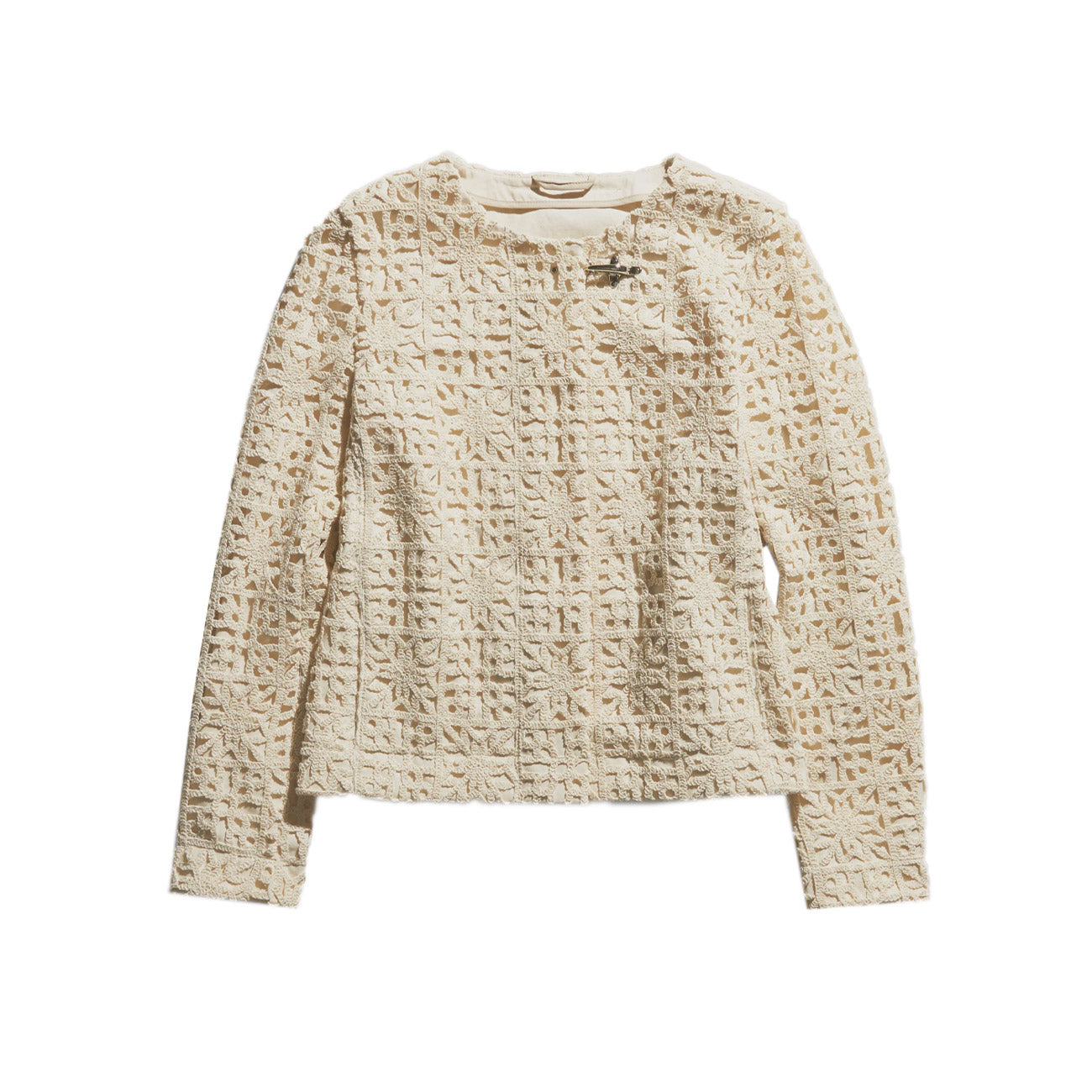 FAY Giacca Crochet Donna Yogurt NAW12483900VUZB013 YOGURT 