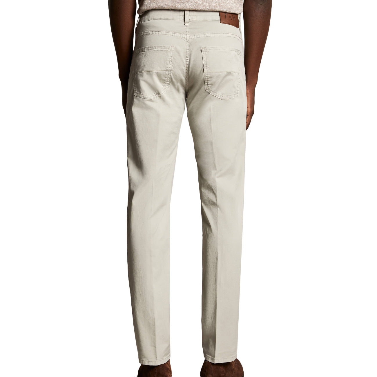 FAY Pantalone Capri Uomo Grigio Scuro NTM8248180TGURB400 TORTORA 