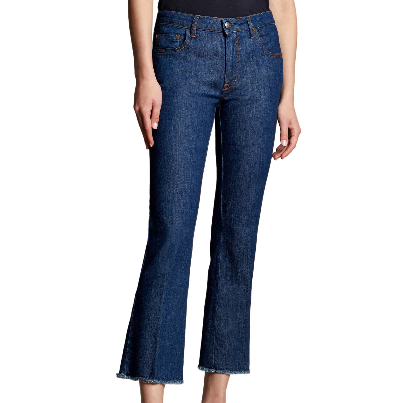 FAY Pantalone Denim Cropped Donna Bluette Chiaro NTW8648520LVWVU608 BLUETTE CHIARO 