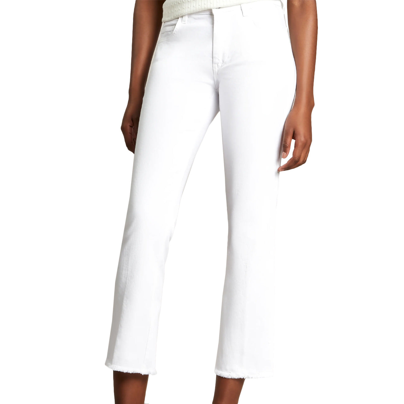 FAY Pantalone Cropped Donna Bianco NTW8648520TQVRB001 BIANCO 