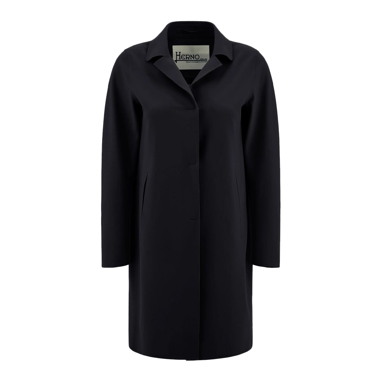 HERNO Cappotto Slim Scuba Tecnico Donna Nero CA000521D13455S 9300 NERO 
