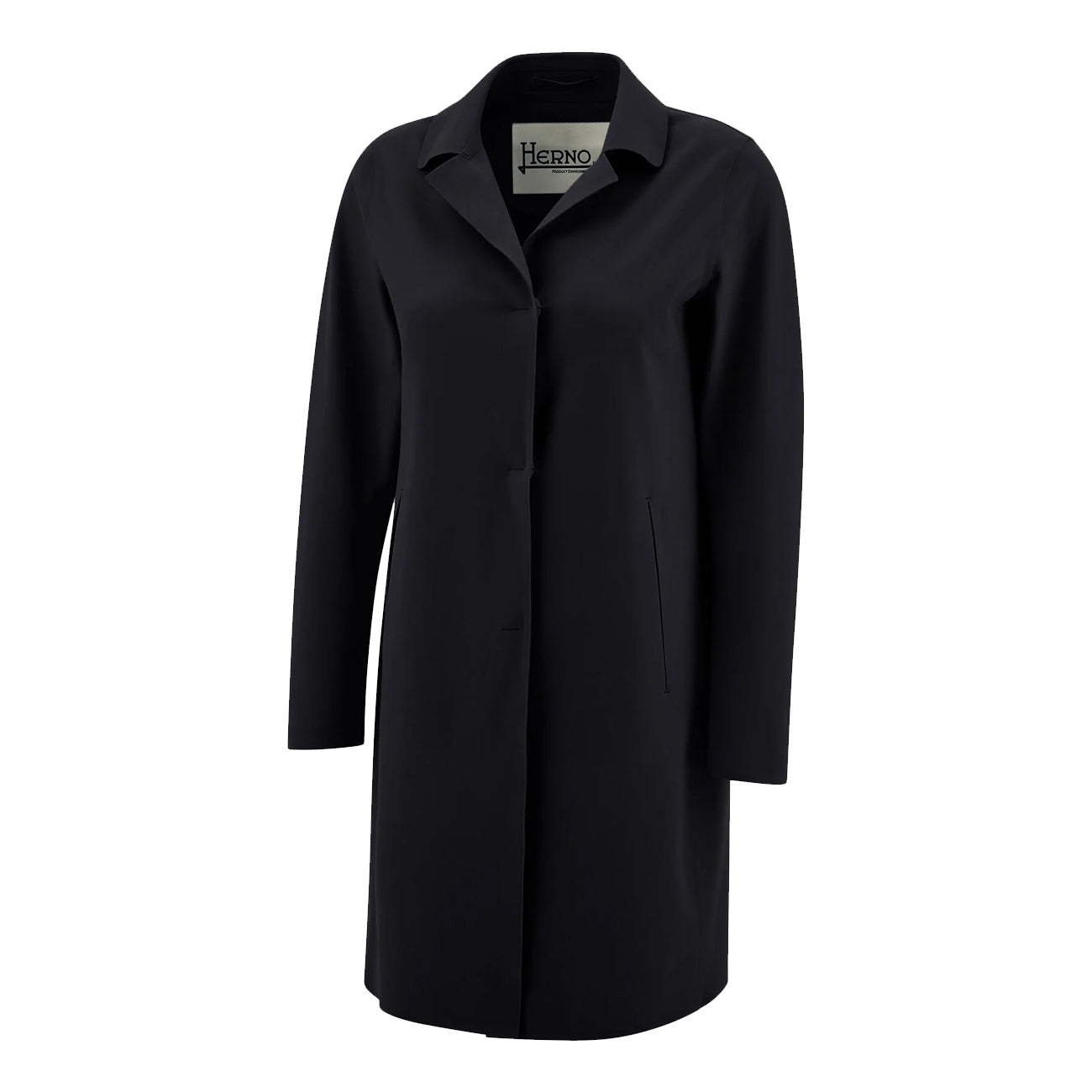 HERNO Cappotto Slim Scuba Tecnico Donna Nero CA000521D13455S 9300 NERO 