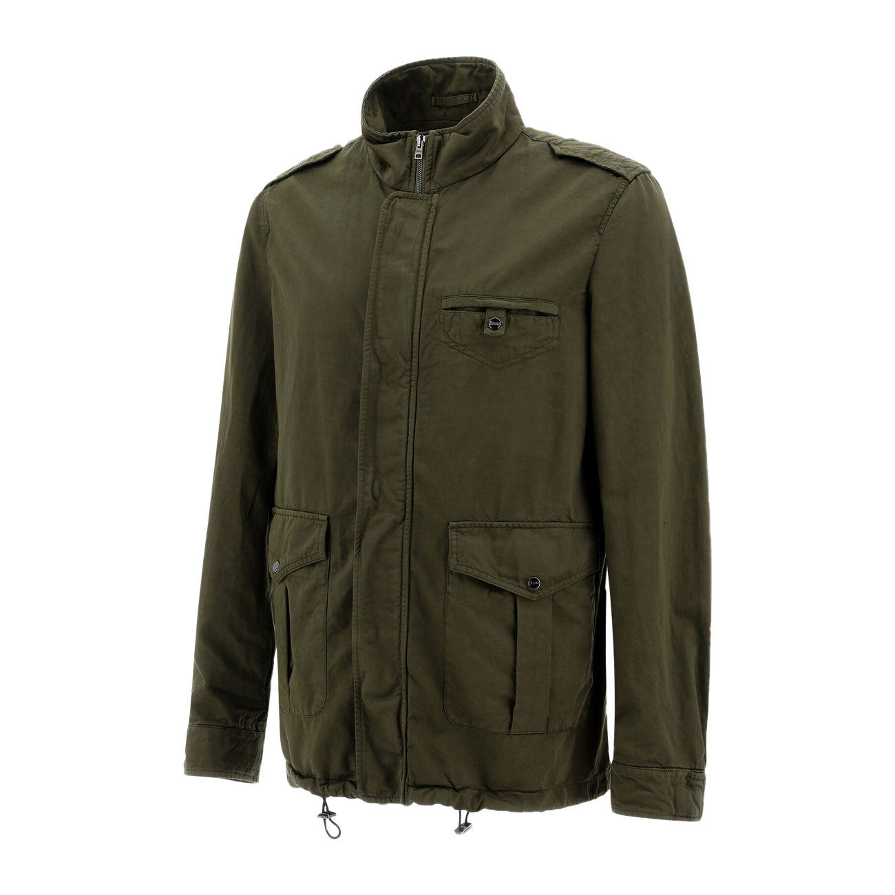 HERNO Field Jacket Garment Dyed Uomo Militare FI000112U13147 7730T01 MILITARE 