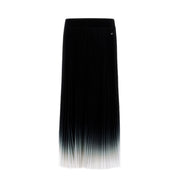 HERNO Gonna Plisset Degrade' Donna Nero Bianco GN000022D12621 9310 NERO/BIANCO 