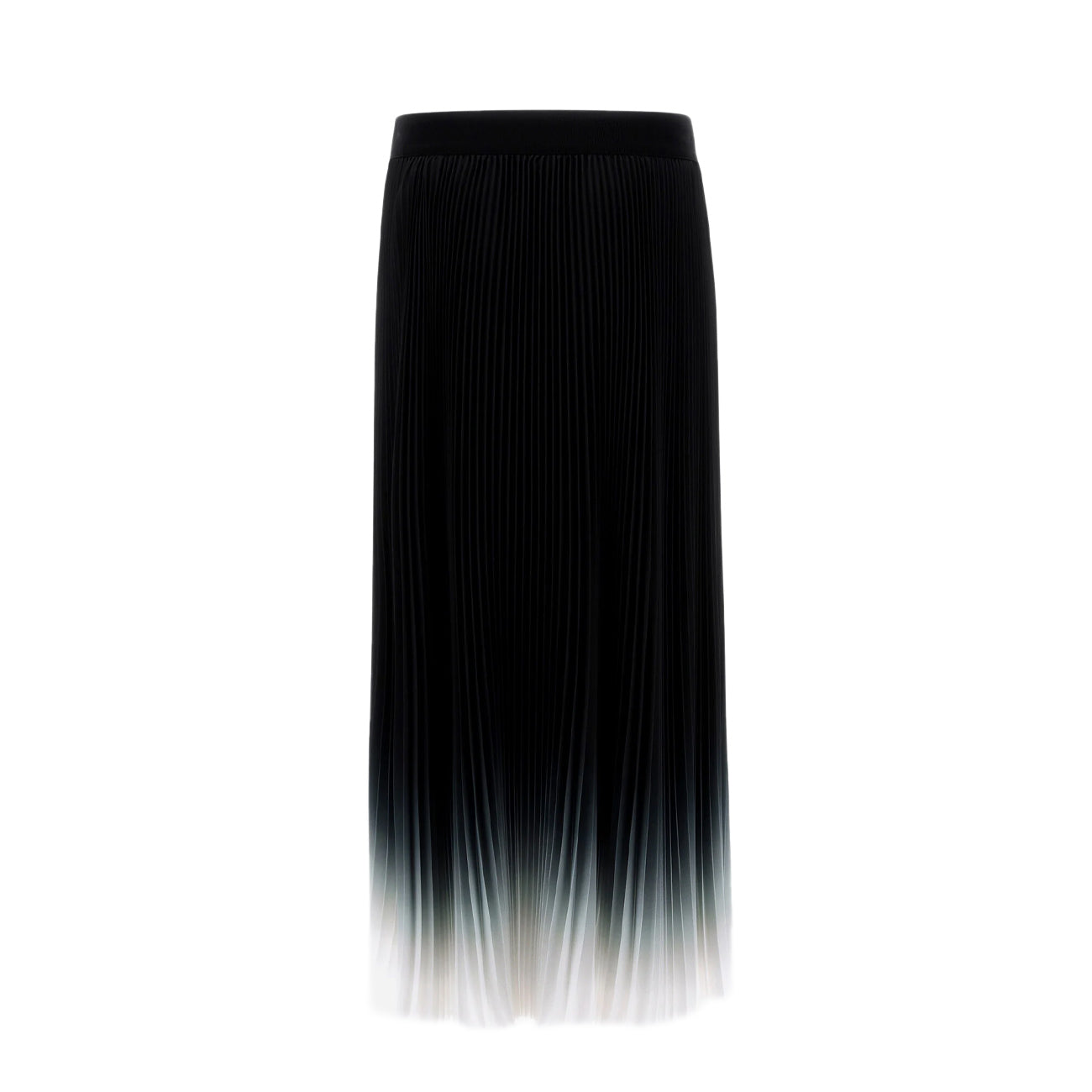 HERNO Gonna Plisset Degrade' Donna Nero Bianco GN000022D12621 9310 NERO/BIANCO 
