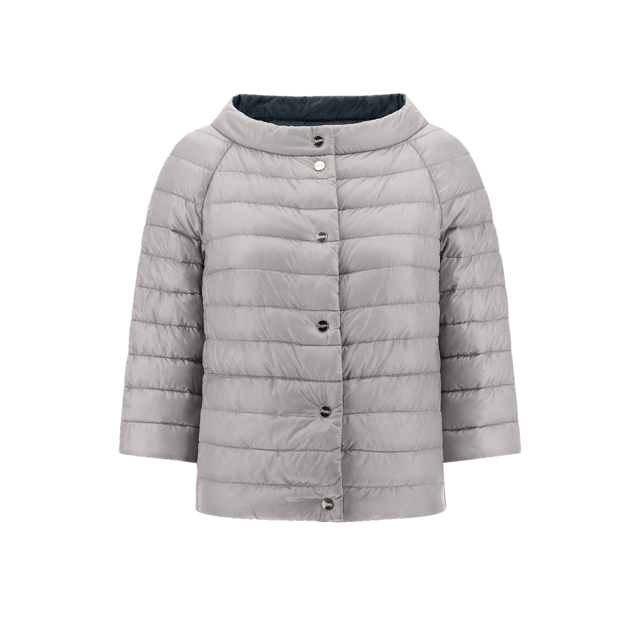 HERNO Piumino Corto Revers Donna Blue Grey PI0769D12017 9294 BLUE GREY 