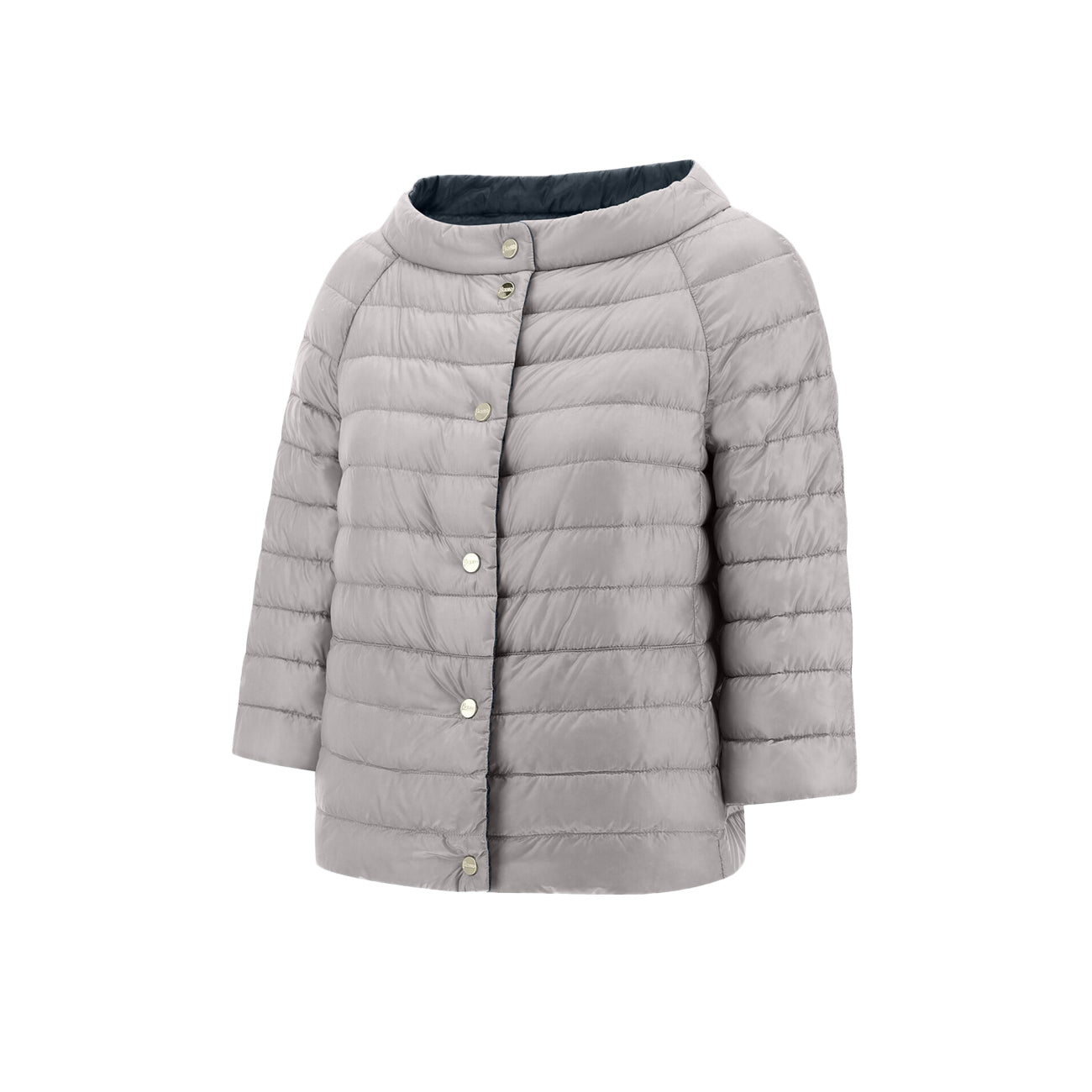 HERNO Piumino Corto Revers Donna Blue Grey PI0769D12017 9294 BLUE GREY 