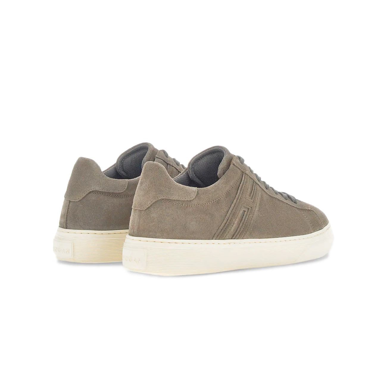 HOGAN Sneakers H365 Allacciato H Canaletto Uomo Palude HXM3650J310BTMC407 PALUDE 
