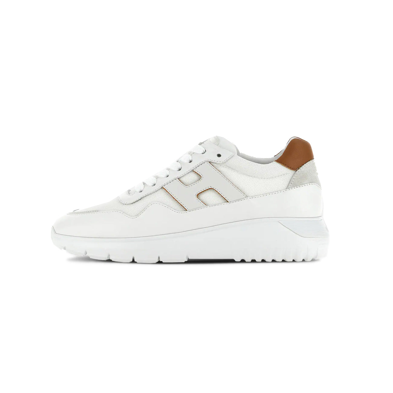 HOGAN Sneakers Interactive 3 Uomo Bianco Cuoio HXM3710EG30T4F0L2W BIANCO/CUOIO 
