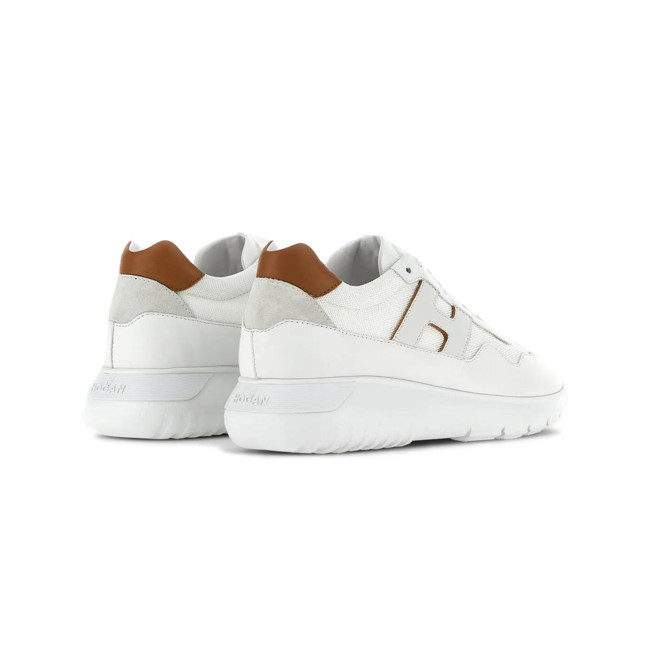 HOGAN Sneakers Interactive 3 Uomo Bianco Cuoio HXM3710EG30T4F0L2W BIANCO/CUOIO 
