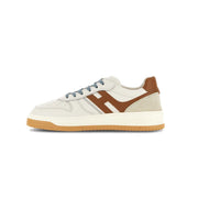 HOGAN Sneakers H630 Uomo Burro Cuoio HXM6300EU50ODZ0FRK BIANCO/CUOIO 