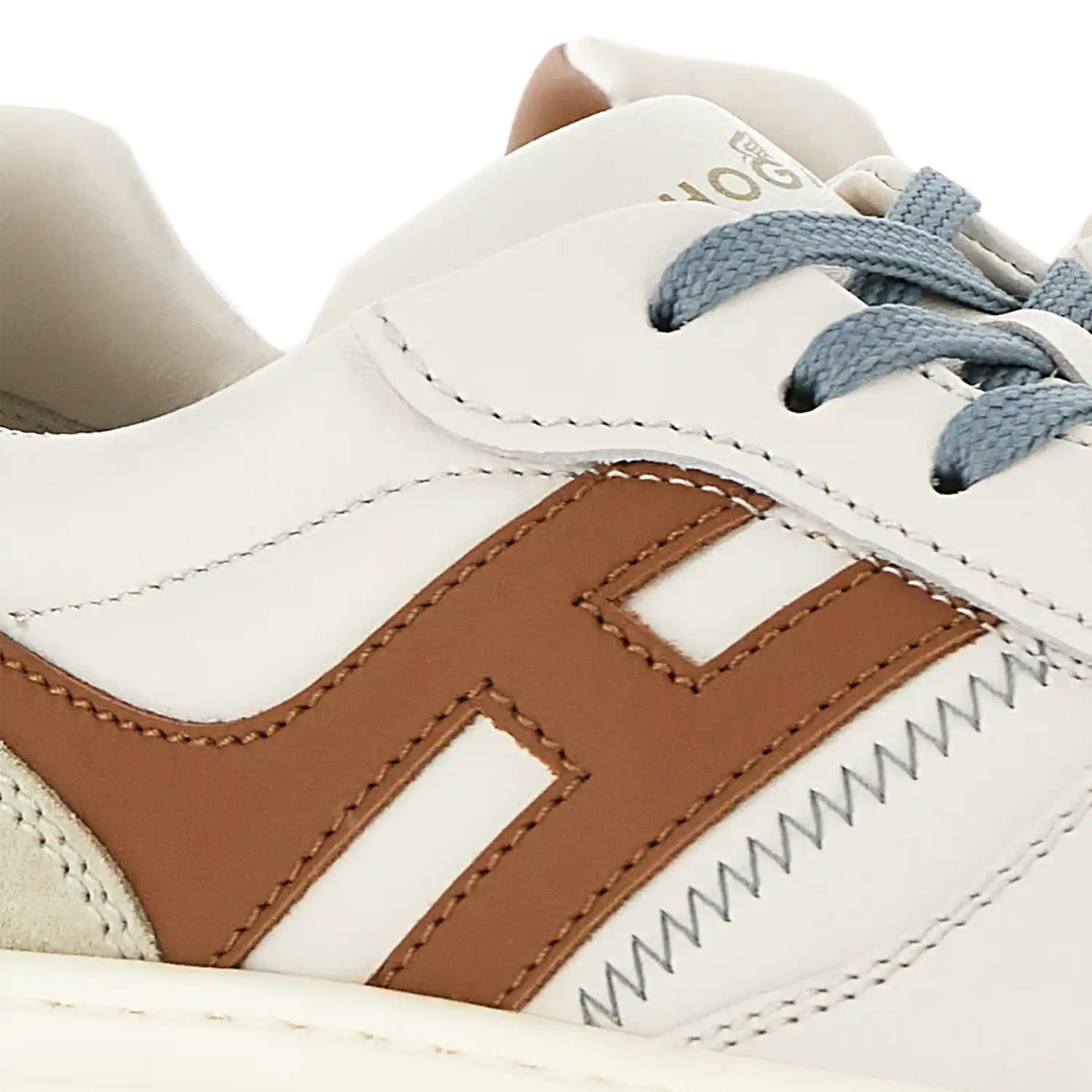HOGAN Sneakers H630 Uomo Burro Cuoio HXM6300EU50ODZ0FRK BIANCO/CUOIO 