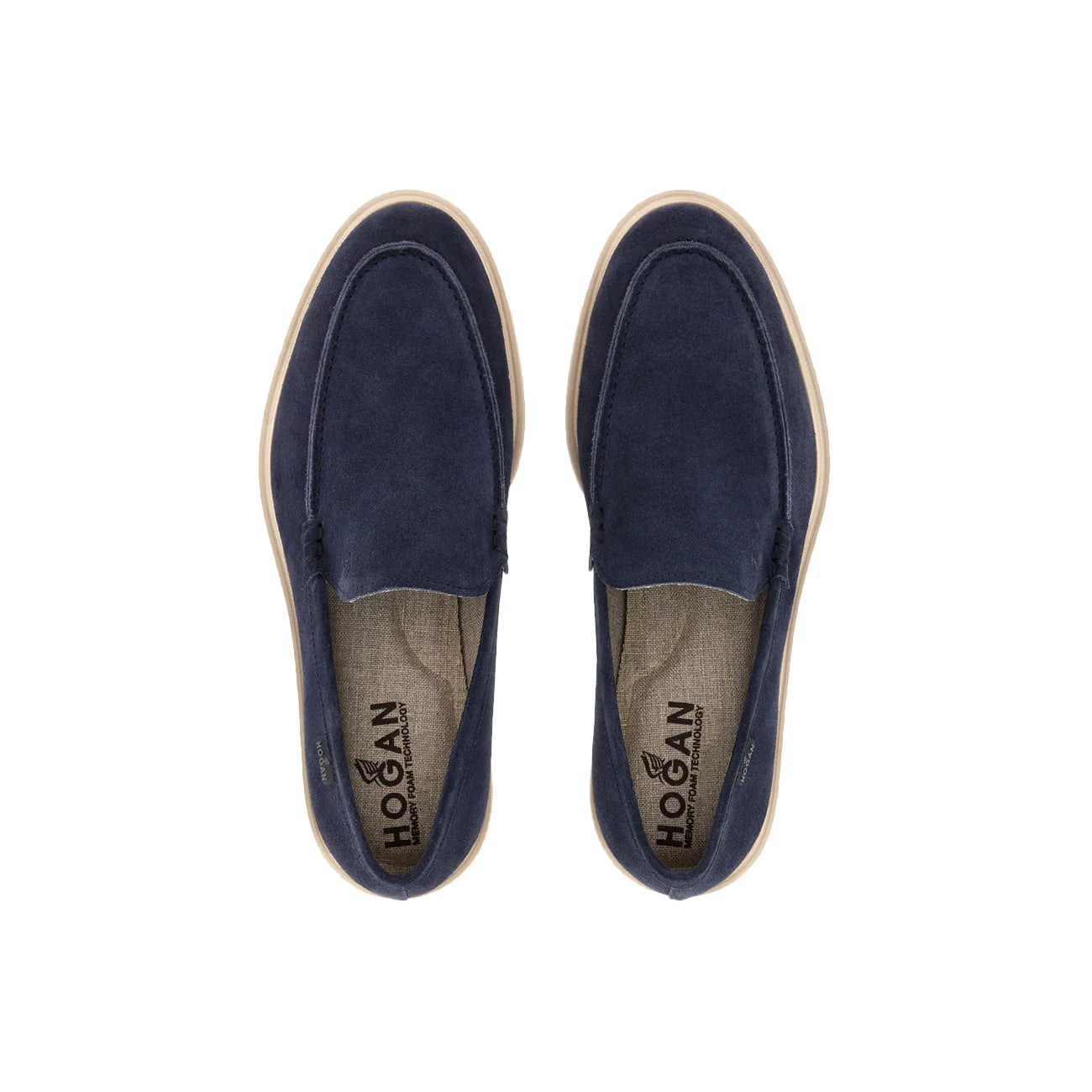 HOGAN Mocassini H633 Millerighe Uomo Blu Tuareg HXM6330EJ40HG0U828 BLU TUAREG 