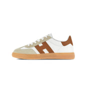 HOGAN Sneakers Cool Uomo Bianco Cuoio HXM6470FB6ODZ915M BIANCO/CUOIO 
