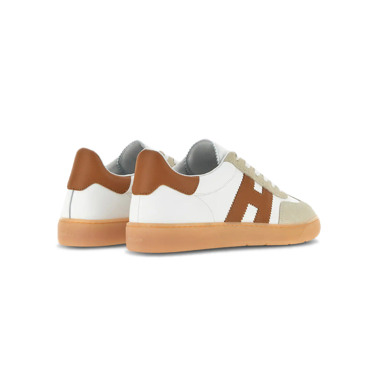 HOGAN Sneakers Cool Uomo Bianco Cuoio HXM6470FB6ODZ915M BIANCO/CUOIO 