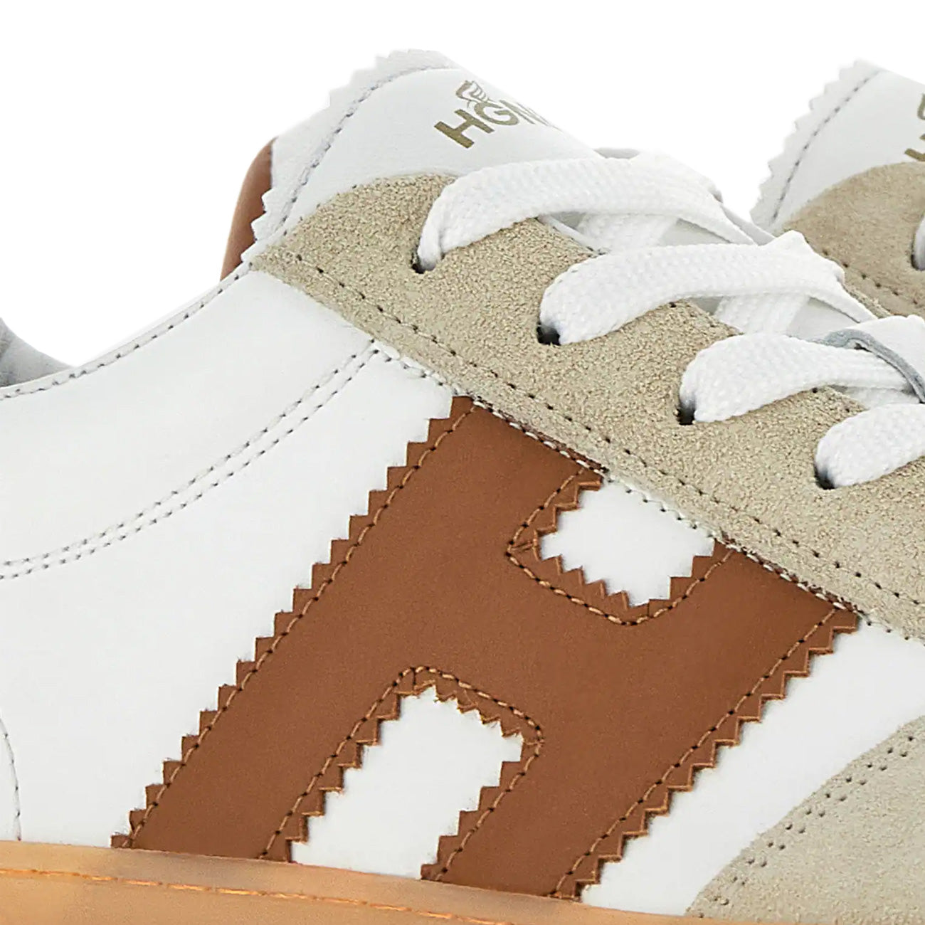 HOGAN Sneakers Cool Uomo Bianco Cuoio HXM6470FB6ODZ915M BIANCO/CUOIO 