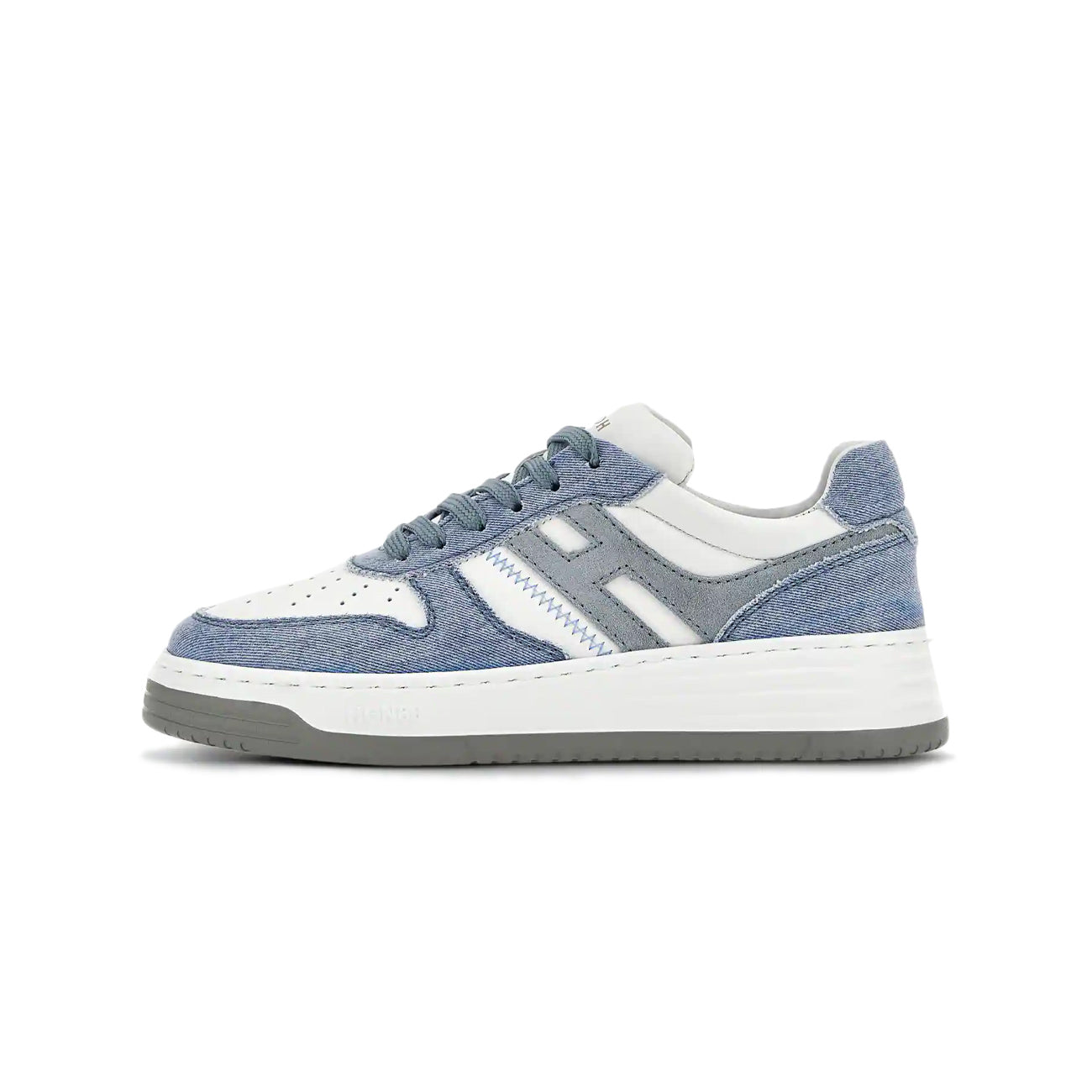 HOGAN Sneakers H630 Donna Bianco Denim HXW6300EU50T57137K BIANCO/DENIM 