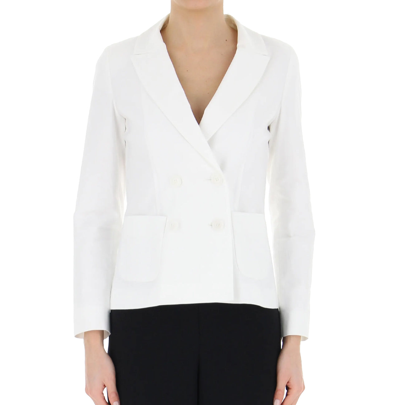 IBLUES Blazer Pianta Donna Unito Bianco PIANTA 2417041071200 001 UNITO BIANCO 