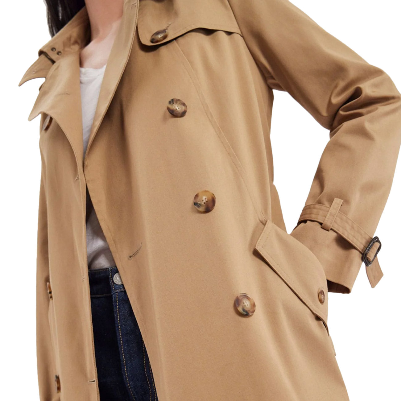 INES DE LA FRESSANGE Trench Gaultier Donna Beige INTM502PL336 P150 BEIGE 