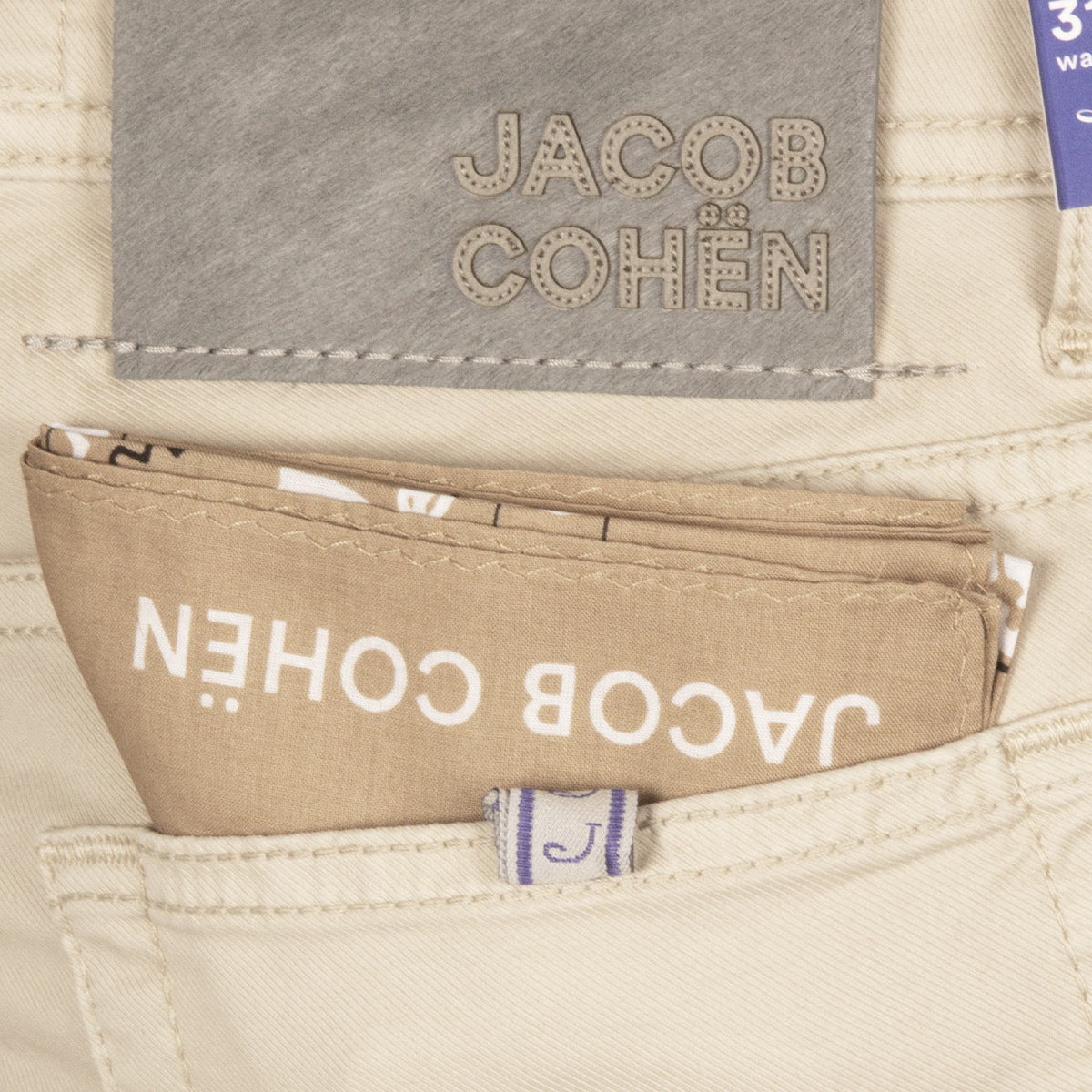 JACOB COHEN Pantaloni Nick Uomo Champagne Beige UQE0636S3756 A80 CHAMPAGNE BEIGE 
