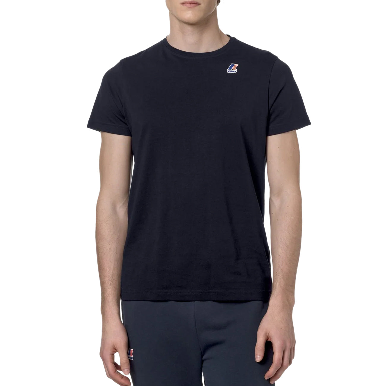 K-WAY T-Shirt Girocollo Edouard Uomo Blue Depth K007JE0 K89 BLUE DEPTH 