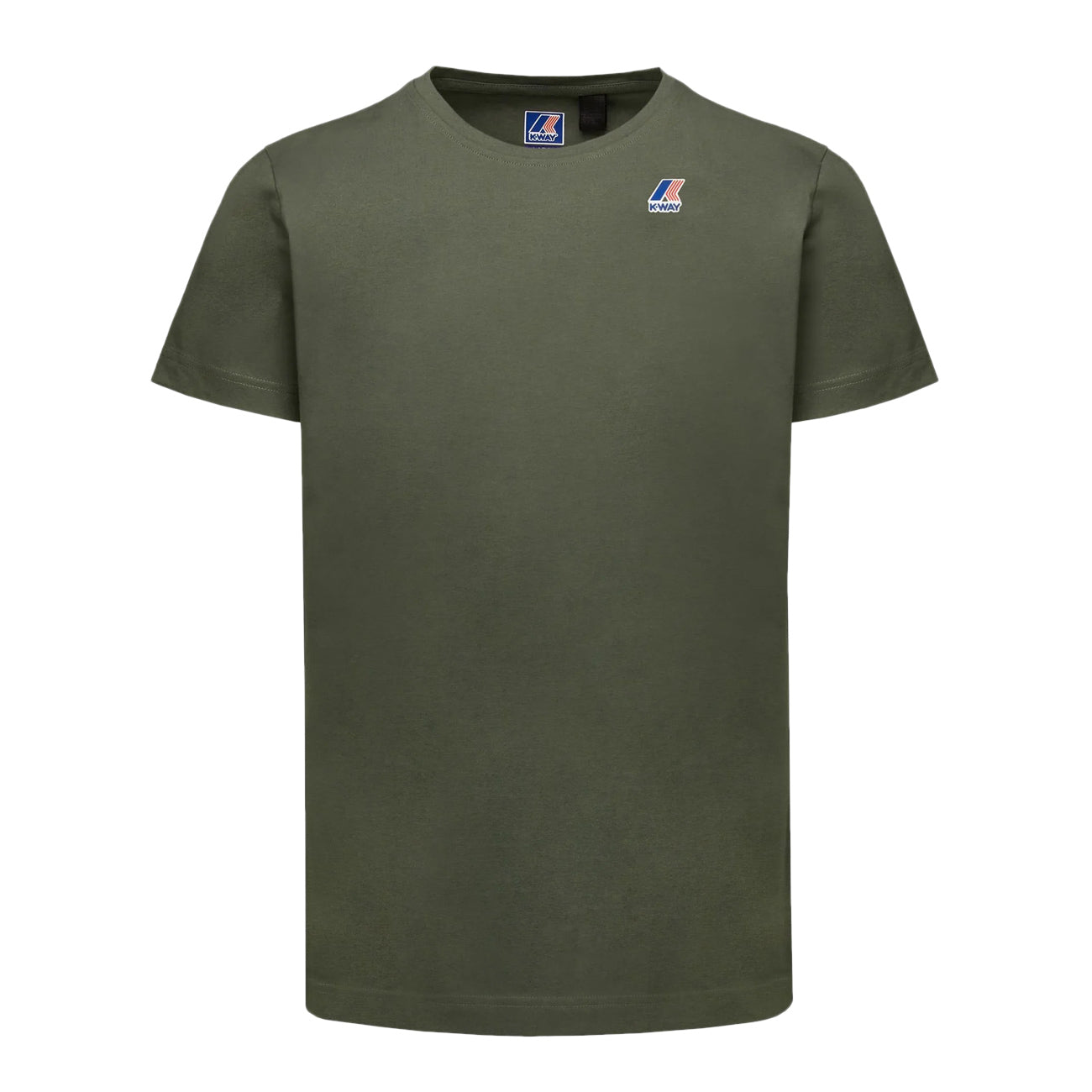 K-WAY T-Shirt Girocollo Edouard Uomo Green Blackish K007JE0 WMR GREEN BLACKISH 