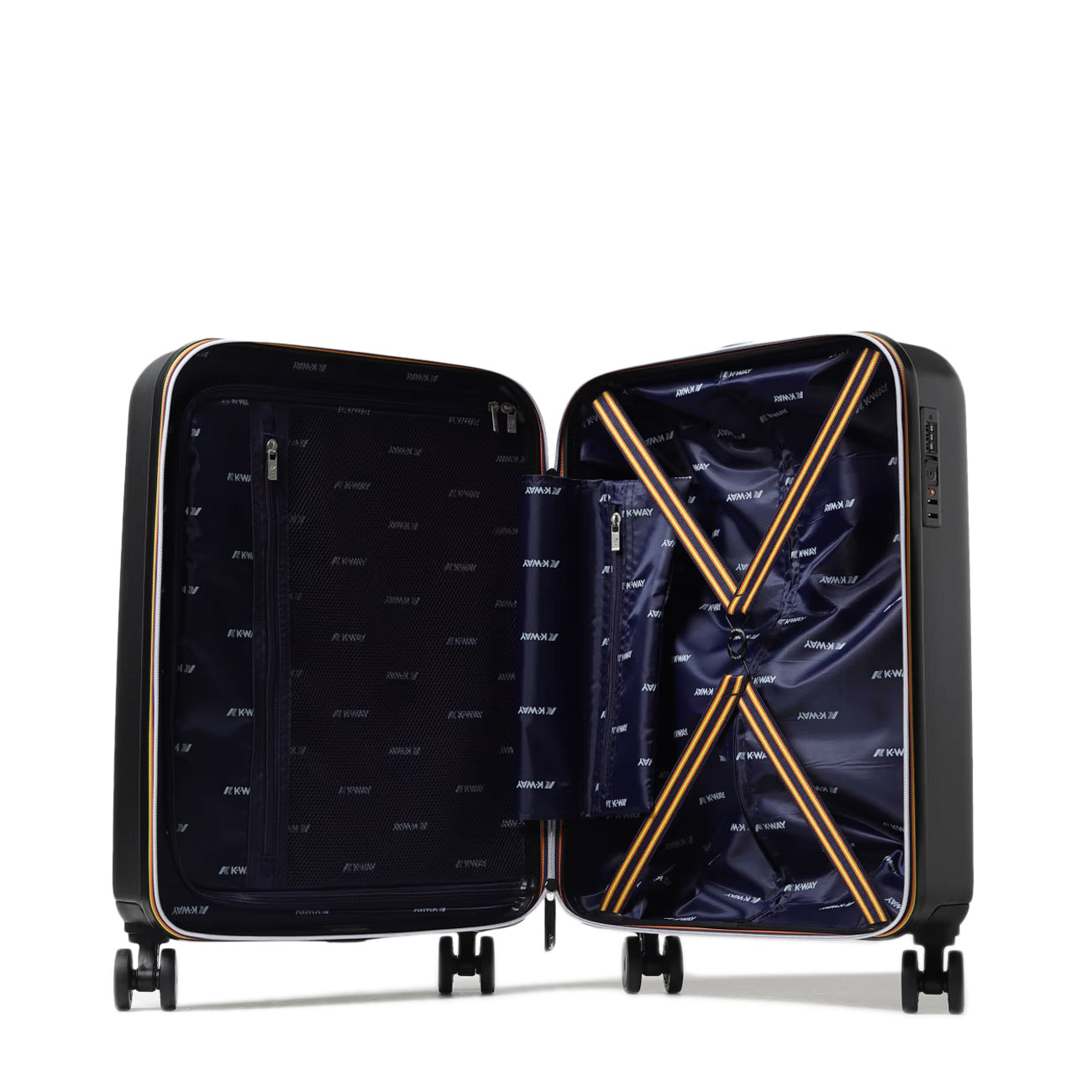 K-WAY Cabin Trolley Small Unisex Black Pure Blue Cobalt K11416W L16 BLACK PURE/BLUE MD COBALT 