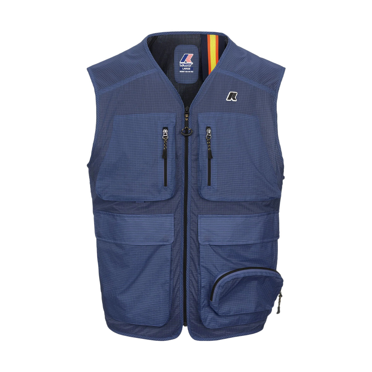 K-WAY Gilet Allos Uomo Blue Fiord Ripstop K2131EW AI5 BLUE FIORD RIPSTOP 