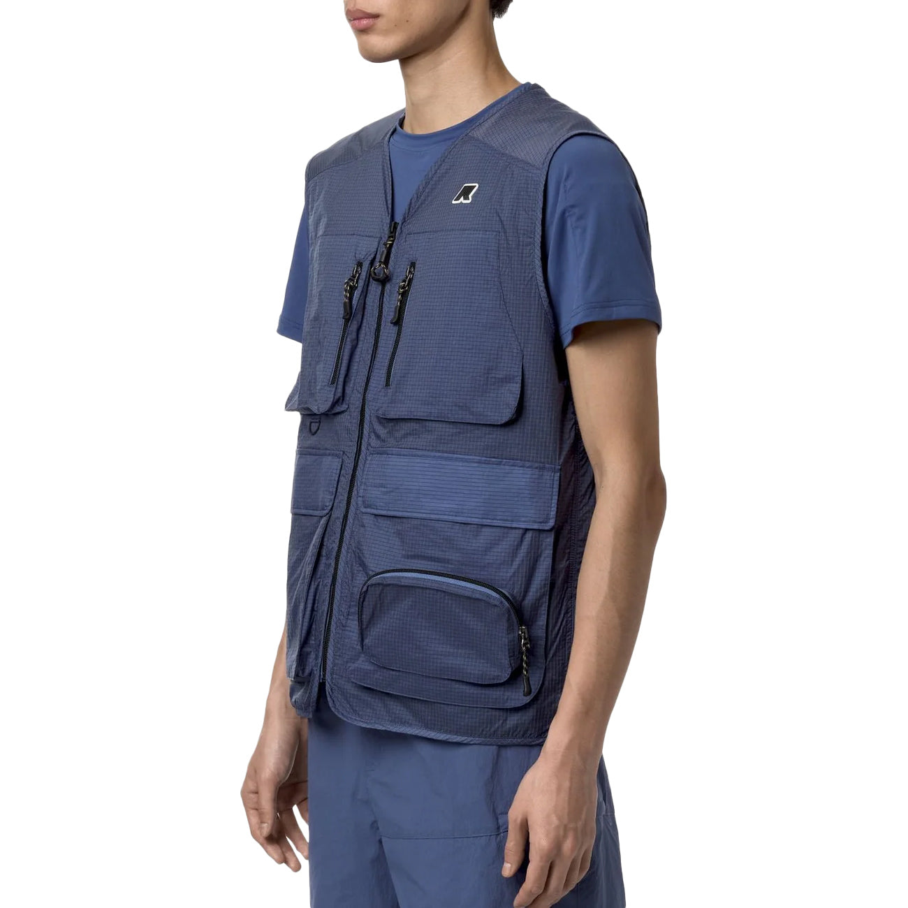 K-WAY Gilet Allos Uomo Blue Fiord Ripstop K2131EW AI5 BLUE FIORD RIPSTOP 