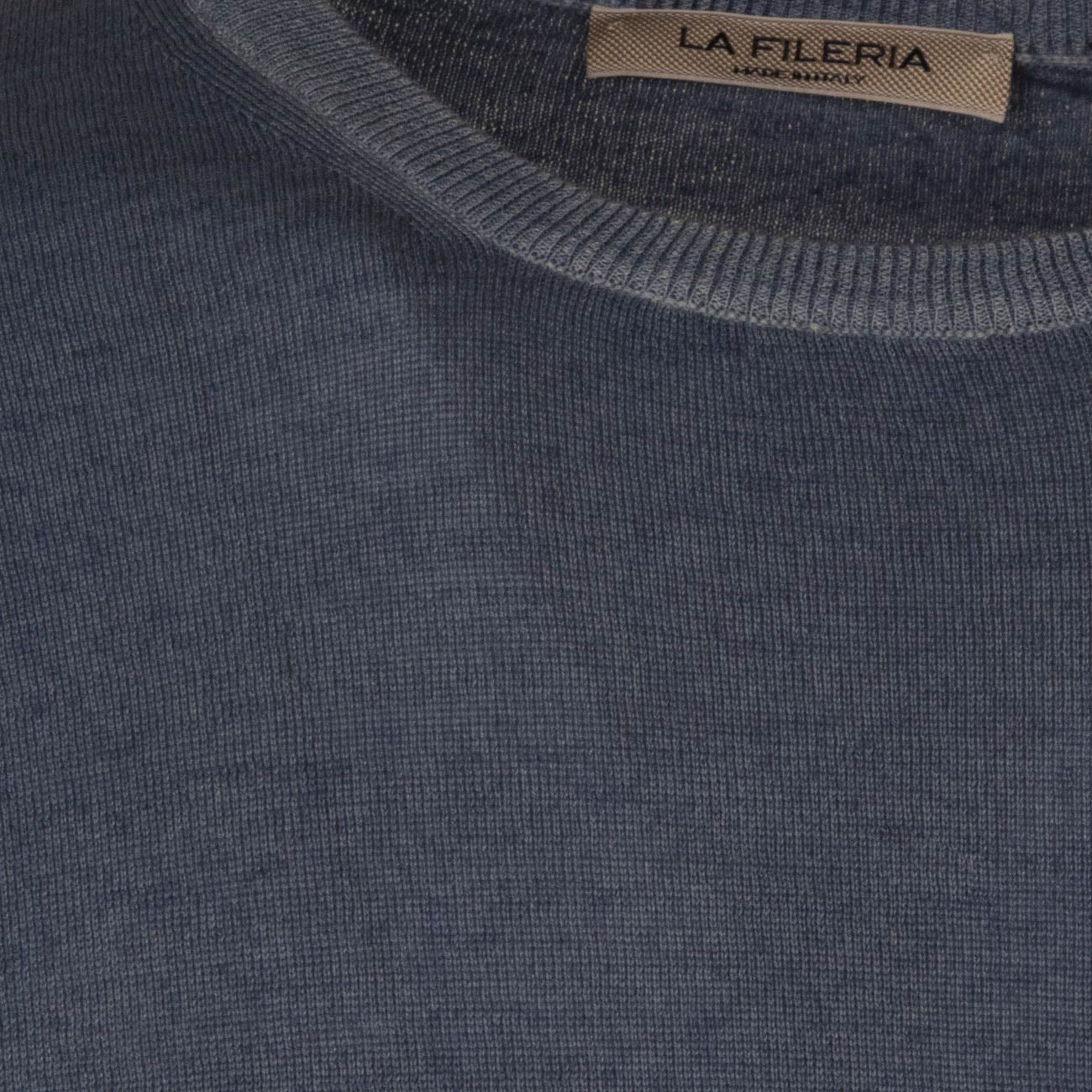 LA FILERIA Pullover Merinos Uomo Denim 57167/28412 583 DENIM 